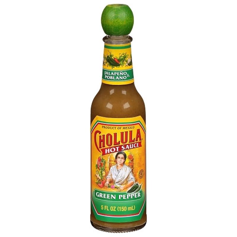 Cholula Green Pepper Hot Sauce Bottle, 5 Fluid Ounce, 24 Per Case