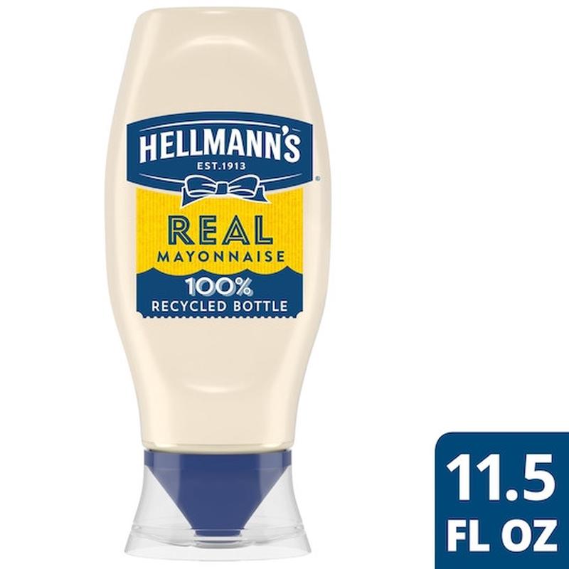Hellmann s Real Mayonnaise Squeeze Bottle, 11.5 Fluid Ounce, 12 Per Case