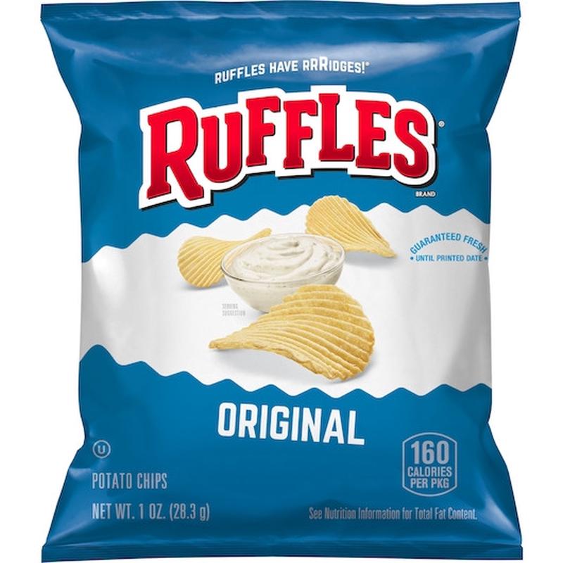 Ruffles Original Potato Chips, 1 Ounce, 104 Per Case