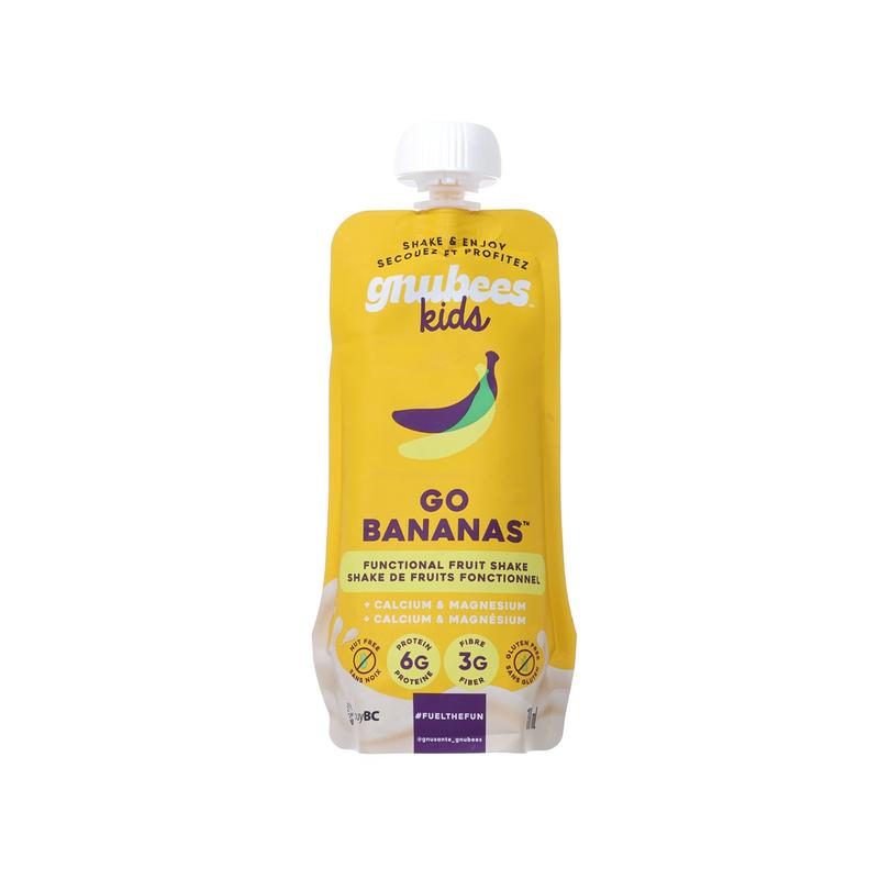 GNUBEES Functional Fruit Shakes + Calcium & Magnesium - Go Bananas [Pouch] (190mL)