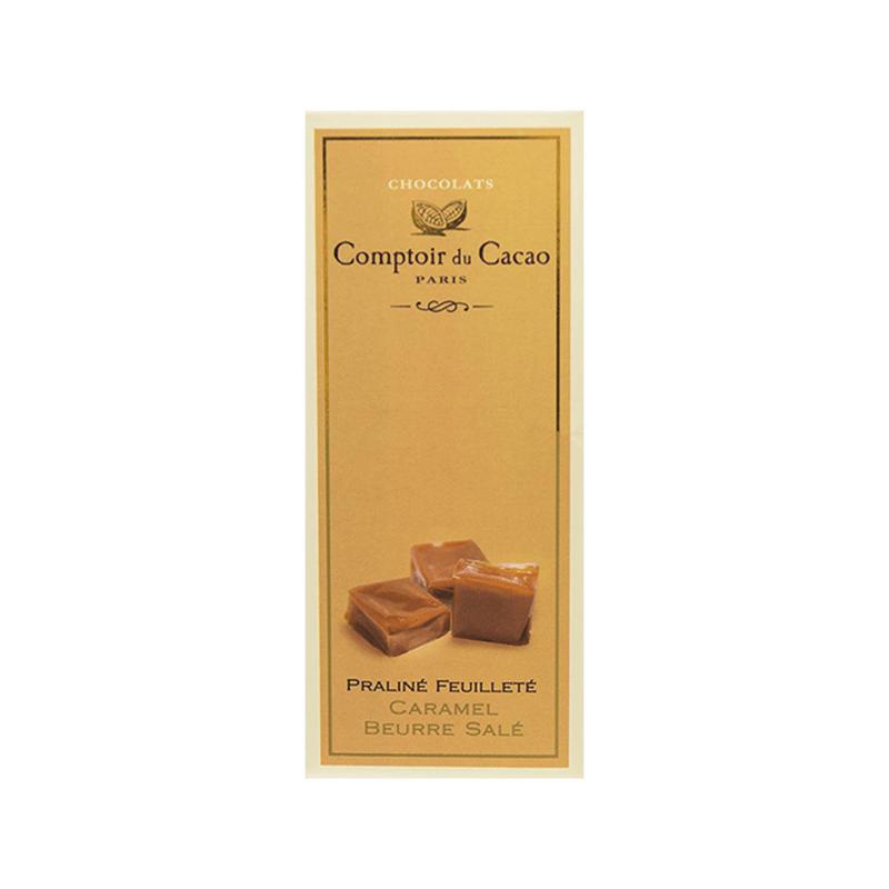 COMPTOIR DU CACAO Salted Butter Caramel Praline Milk Chocolate (80g)