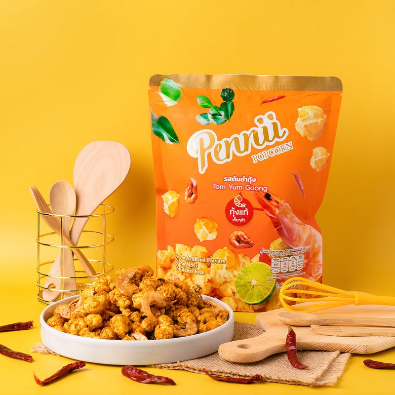 PENNII Premium Tom Yum Goong Popcorn (100g)